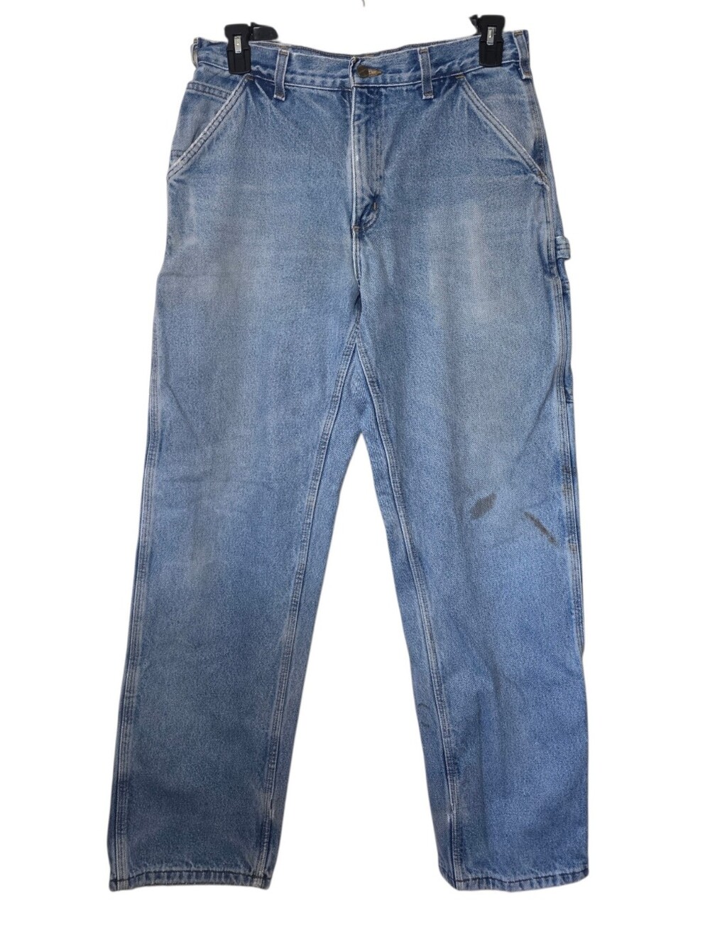 Carhartt Dungaree Flannel Lined Jeans Manufactured 2013 100% Cotton Size 34 x 34